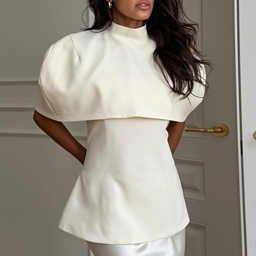 Elegant Shrug Top Two Piece Everyday Blouse